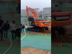 중고용 Doosan DX215 배크호 엑가버 발굴기 20800kg 0.92m3 버킷